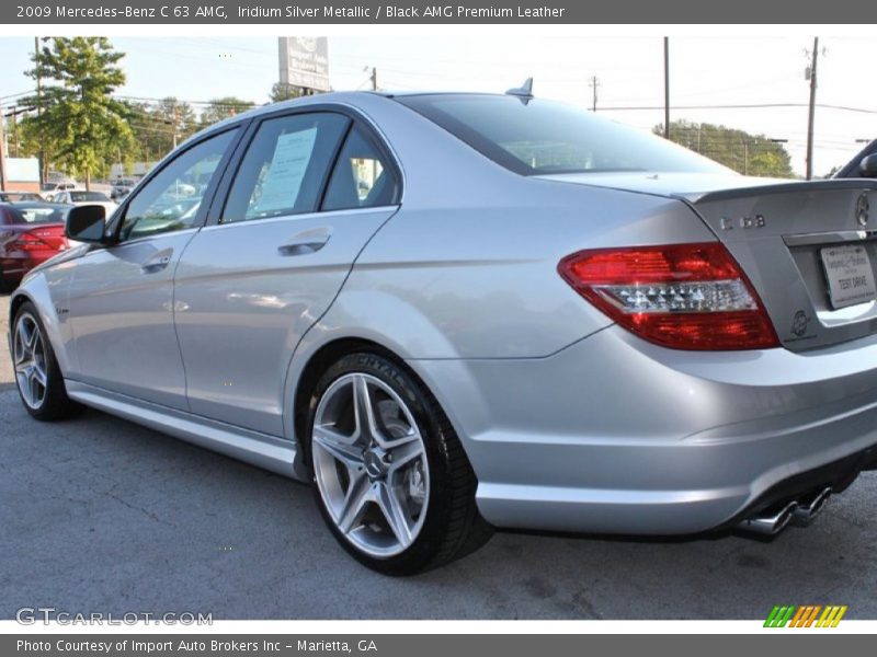 Iridium Silver Metallic / Black AMG Premium Leather 2009 Mercedes-Benz C 63 AMG