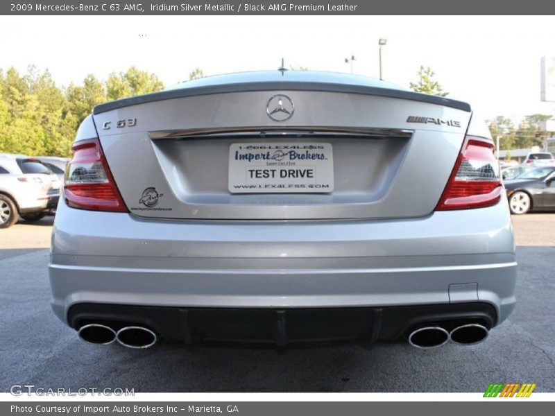 Iridium Silver Metallic / Black AMG Premium Leather 2009 Mercedes-Benz C 63 AMG