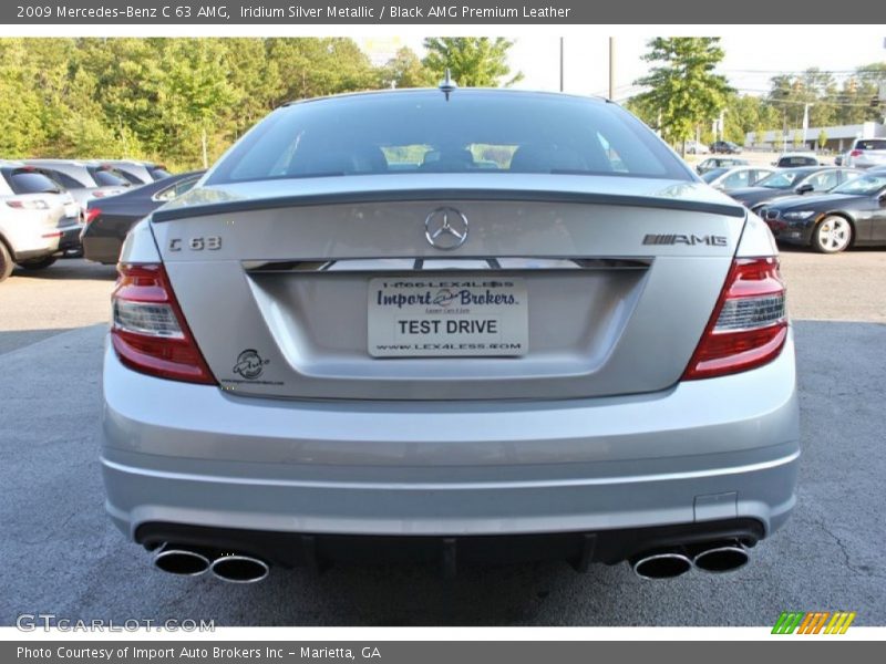 Iridium Silver Metallic / Black AMG Premium Leather 2009 Mercedes-Benz C 63 AMG