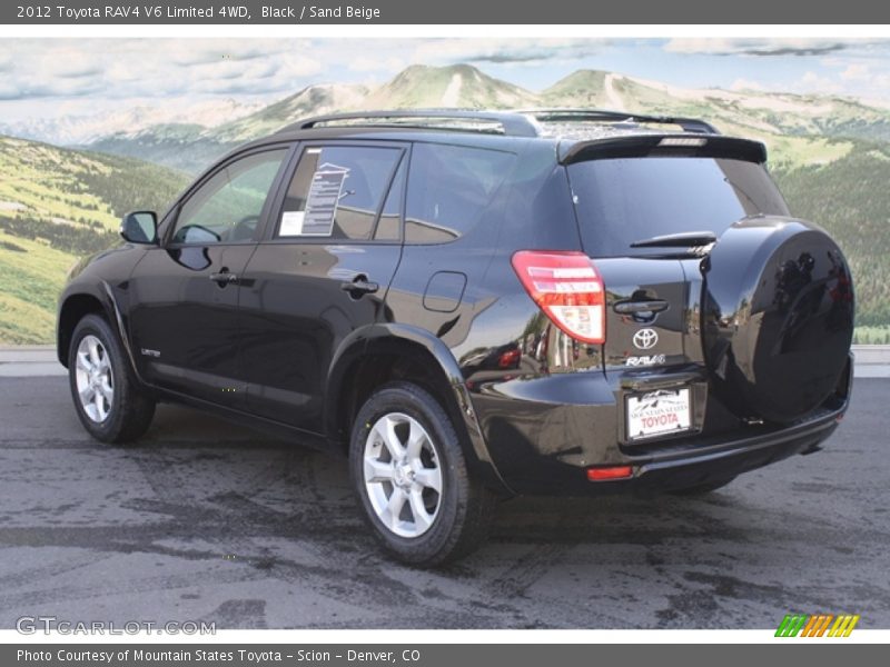 Black / Sand Beige 2012 Toyota RAV4 V6 Limited 4WD