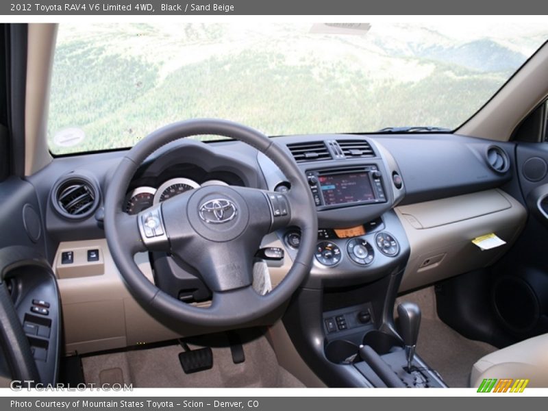 Black / Sand Beige 2012 Toyota RAV4 V6 Limited 4WD