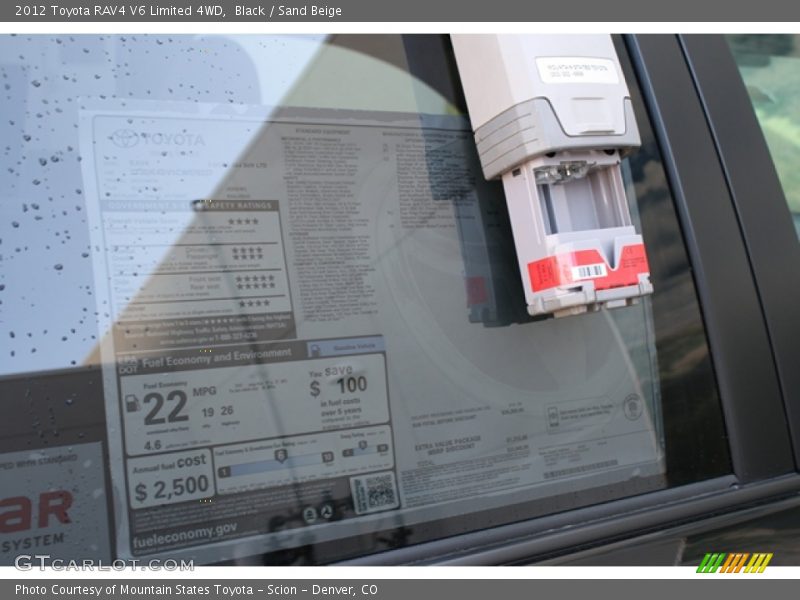 Black / Sand Beige 2012 Toyota RAV4 V6 Limited 4WD