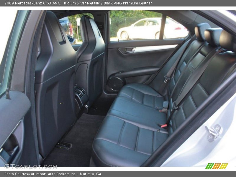 Rear Seat of 2009 C 63 AMG