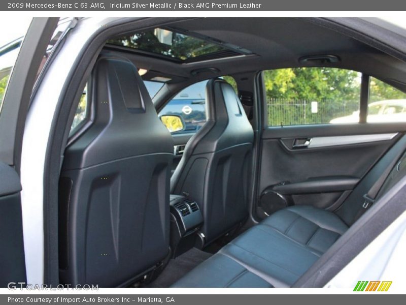 Rear Seat of 2009 C 63 AMG