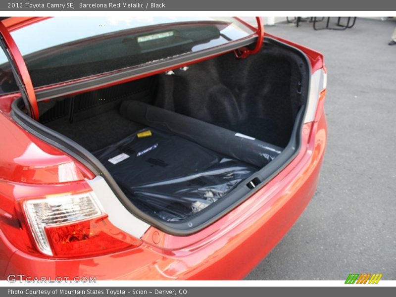 Barcelona Red Metallic / Black 2012 Toyota Camry SE