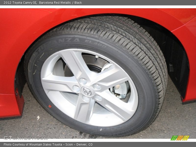 Barcelona Red Metallic / Black 2012 Toyota Camry SE