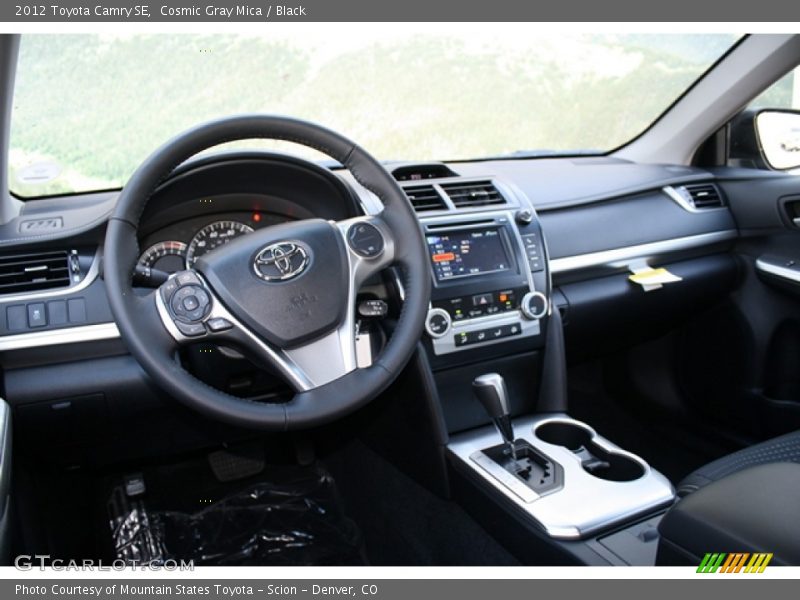 Cosmic Gray Mica / Black 2012 Toyota Camry SE