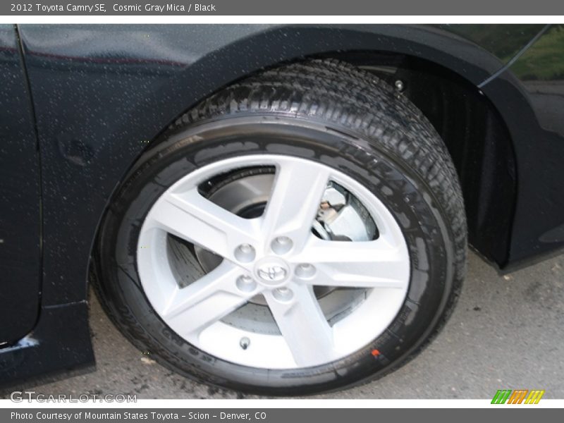 Cosmic Gray Mica / Black 2012 Toyota Camry SE
