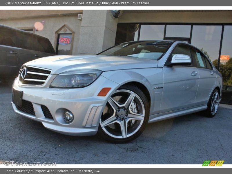Iridium Silver Metallic / Black AMG Premium Leather 2009 Mercedes-Benz C 63 AMG