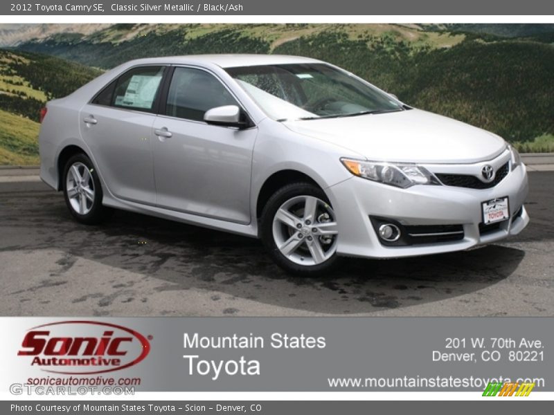 Classic Silver Metallic / Black/Ash 2012 Toyota Camry SE