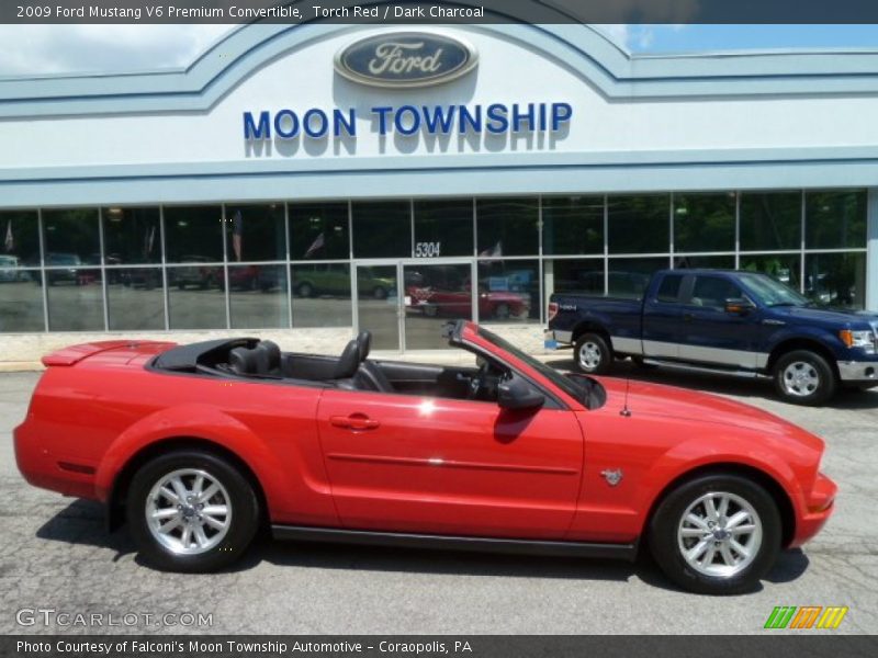 Torch Red / Dark Charcoal 2009 Ford Mustang V6 Premium Convertible