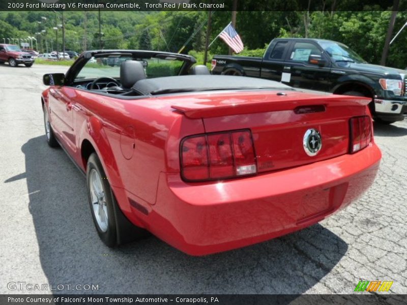 Torch Red / Dark Charcoal 2009 Ford Mustang V6 Premium Convertible