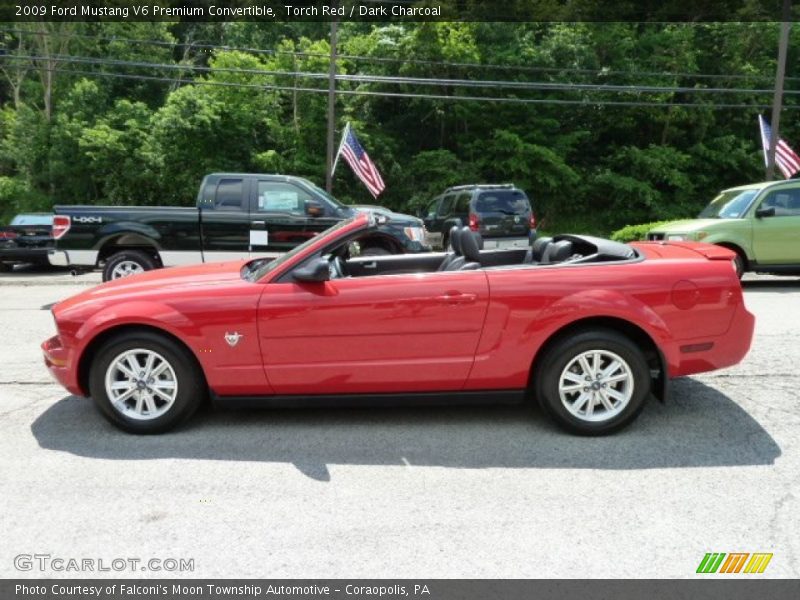 Torch Red / Dark Charcoal 2009 Ford Mustang V6 Premium Convertible