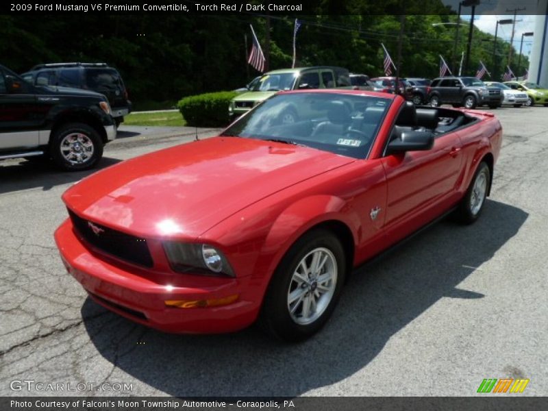 Torch Red / Dark Charcoal 2009 Ford Mustang V6 Premium Convertible