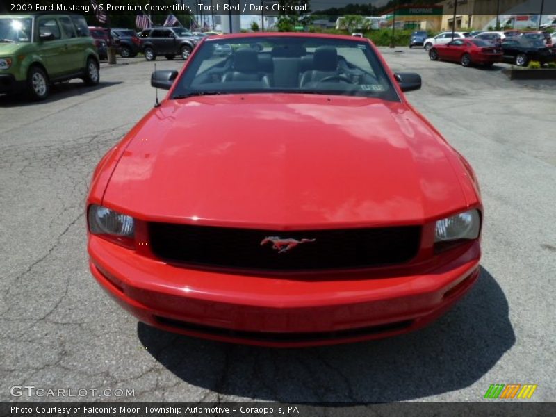 Torch Red / Dark Charcoal 2009 Ford Mustang V6 Premium Convertible
