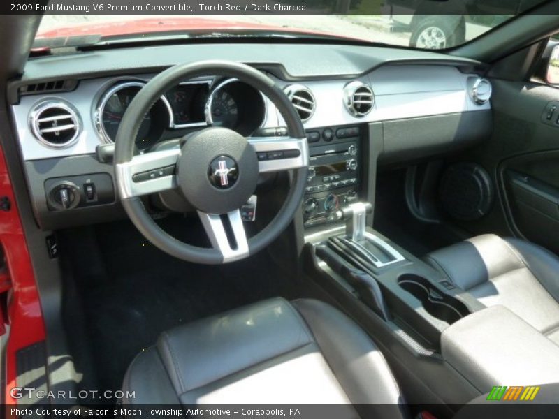 Torch Red / Dark Charcoal 2009 Ford Mustang V6 Premium Convertible