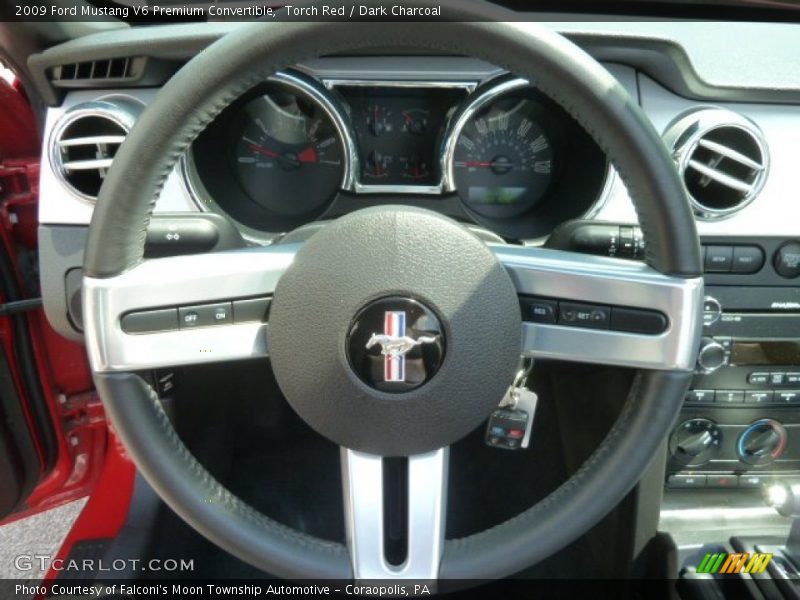 Torch Red / Dark Charcoal 2009 Ford Mustang V6 Premium Convertible