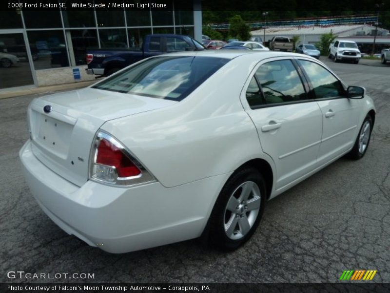 White Suede / Medium Light Stone 2008 Ford Fusion SE