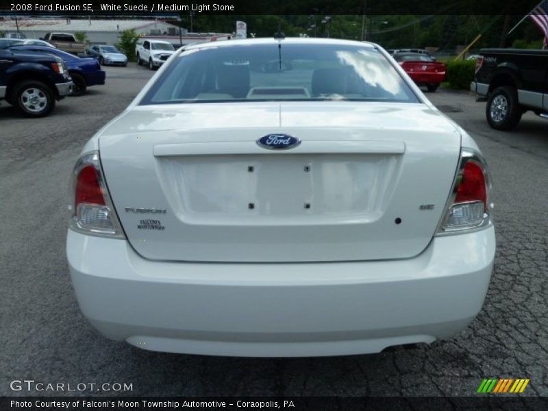 White Suede / Medium Light Stone 2008 Ford Fusion SE