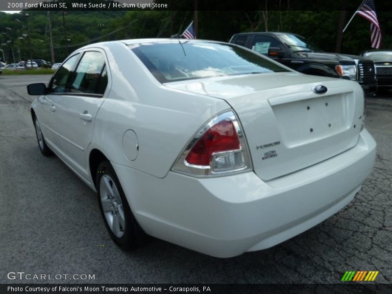 White Suede / Medium Light Stone 2008 Ford Fusion SE