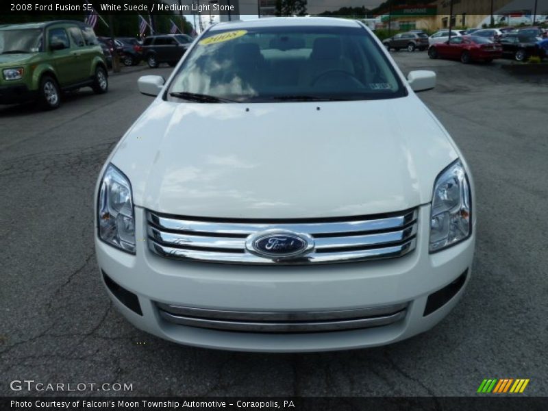 White Suede / Medium Light Stone 2008 Ford Fusion SE