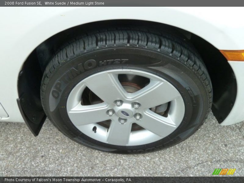 White Suede / Medium Light Stone 2008 Ford Fusion SE