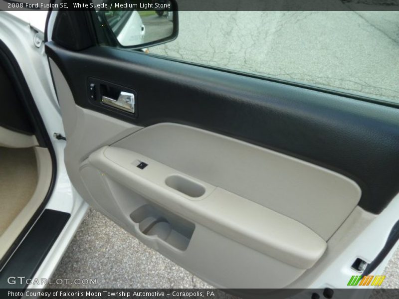 White Suede / Medium Light Stone 2008 Ford Fusion SE