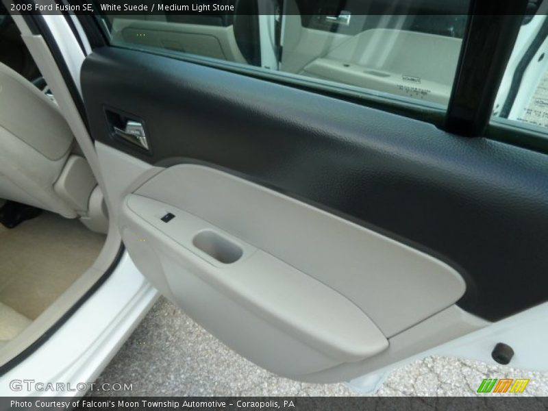 White Suede / Medium Light Stone 2008 Ford Fusion SE