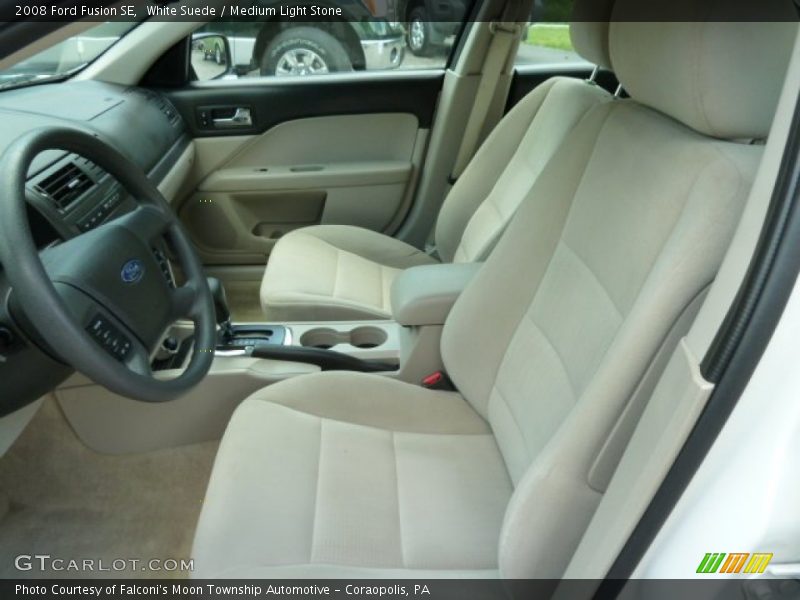 White Suede / Medium Light Stone 2008 Ford Fusion SE