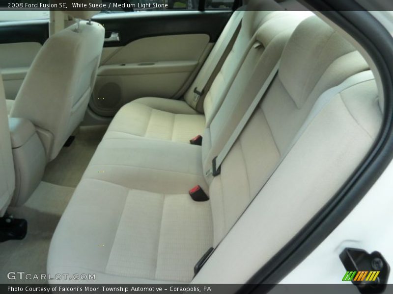 White Suede / Medium Light Stone 2008 Ford Fusion SE
