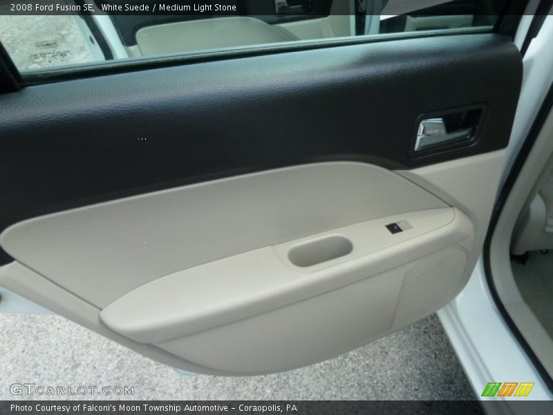 White Suede / Medium Light Stone 2008 Ford Fusion SE