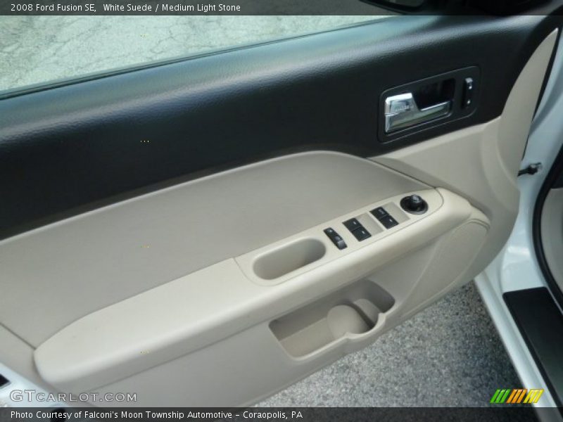 White Suede / Medium Light Stone 2008 Ford Fusion SE