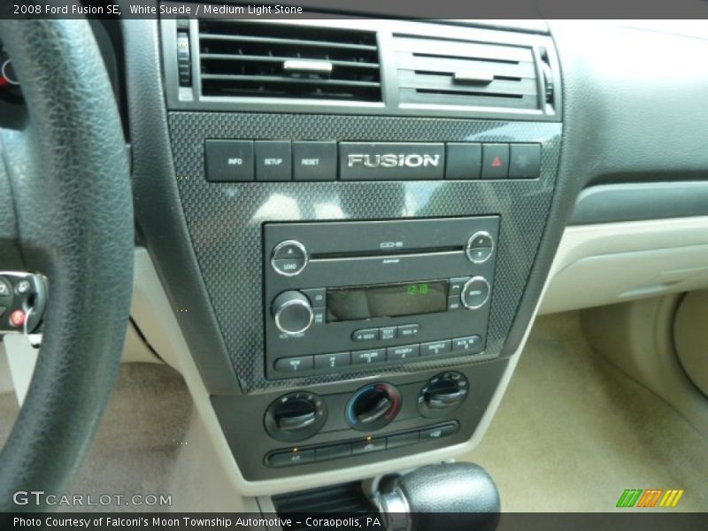 White Suede / Medium Light Stone 2008 Ford Fusion SE