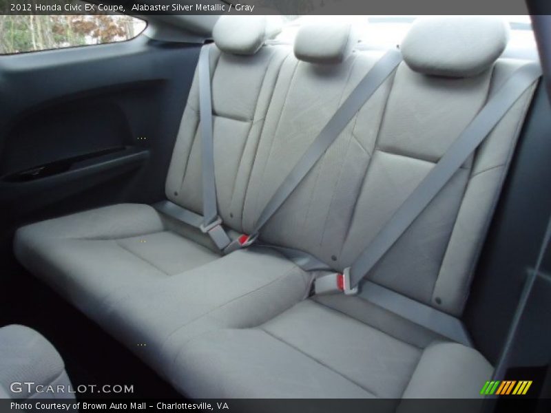 Alabaster Silver Metallic / Gray 2012 Honda Civic EX Coupe
