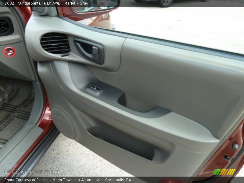 Merlot / Gray 2002 Hyundai Santa Fe LX AWD