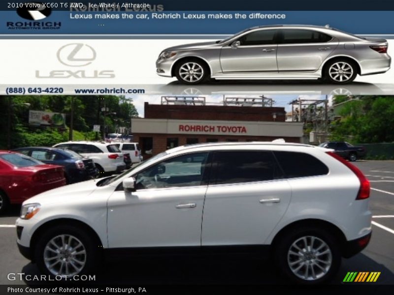 Ice White / Anthracite 2010 Volvo XC60 T6 AWD