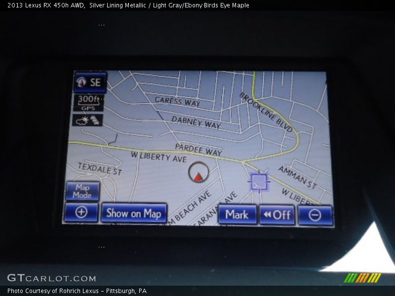 Silver Lining Metallic / Light Gray/Ebony Birds Eye Maple 2013 Lexus RX 450h AWD
