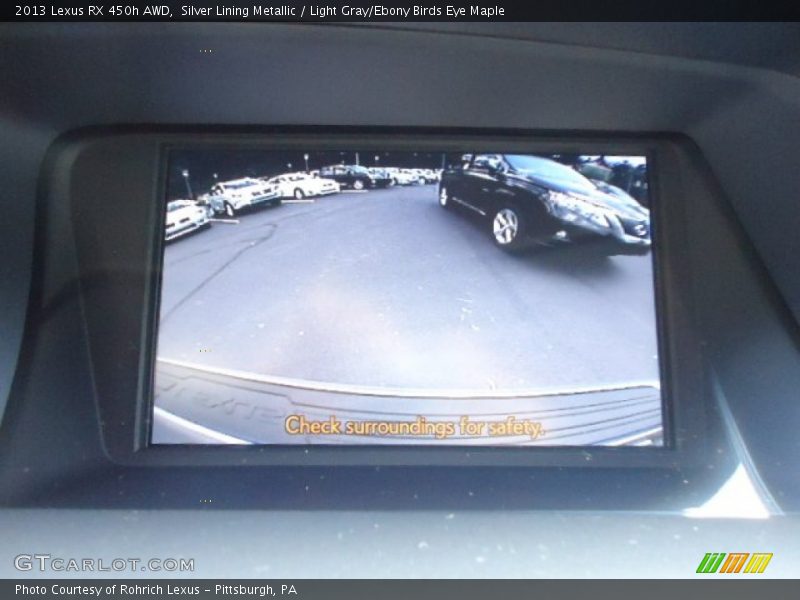 Silver Lining Metallic / Light Gray/Ebony Birds Eye Maple 2013 Lexus RX 450h AWD