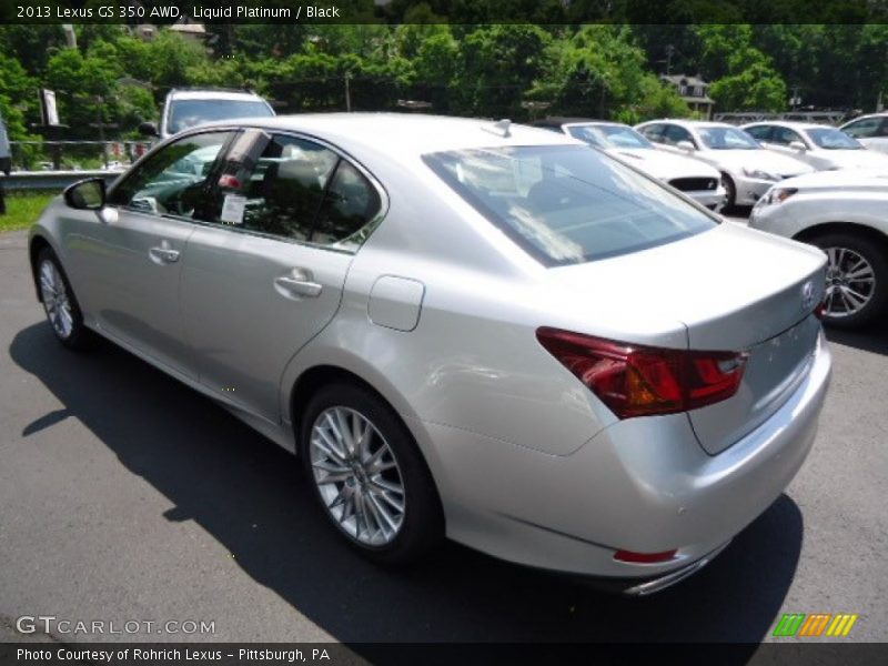 Liquid Platinum / Black 2013 Lexus GS 350 AWD