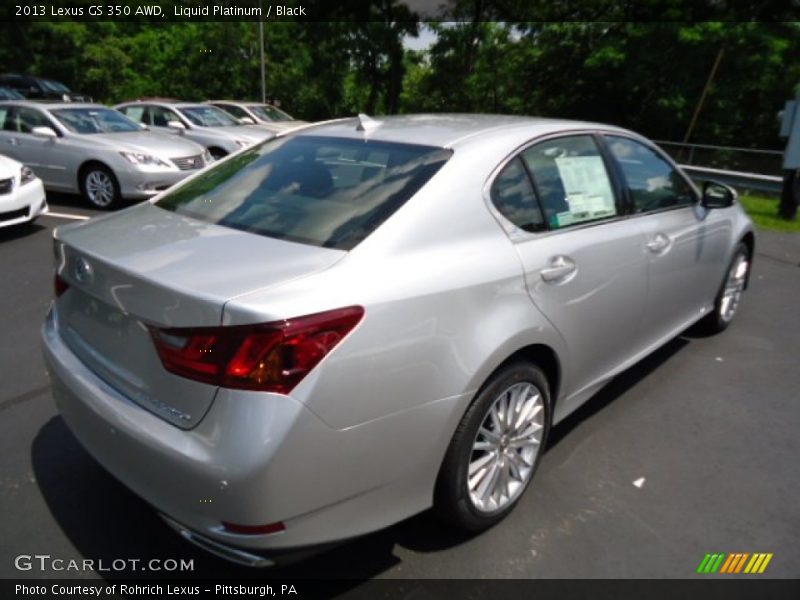 Liquid Platinum / Black 2013 Lexus GS 350 AWD