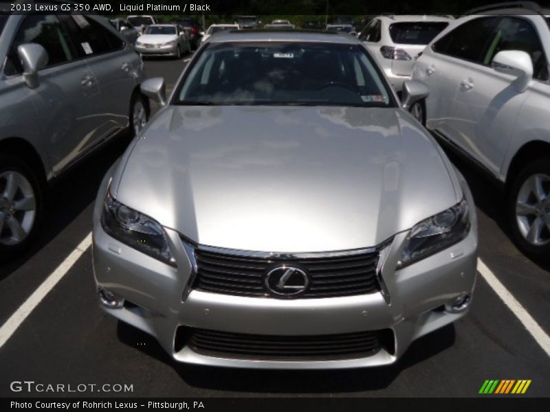 Liquid Platinum / Black 2013 Lexus GS 350 AWD