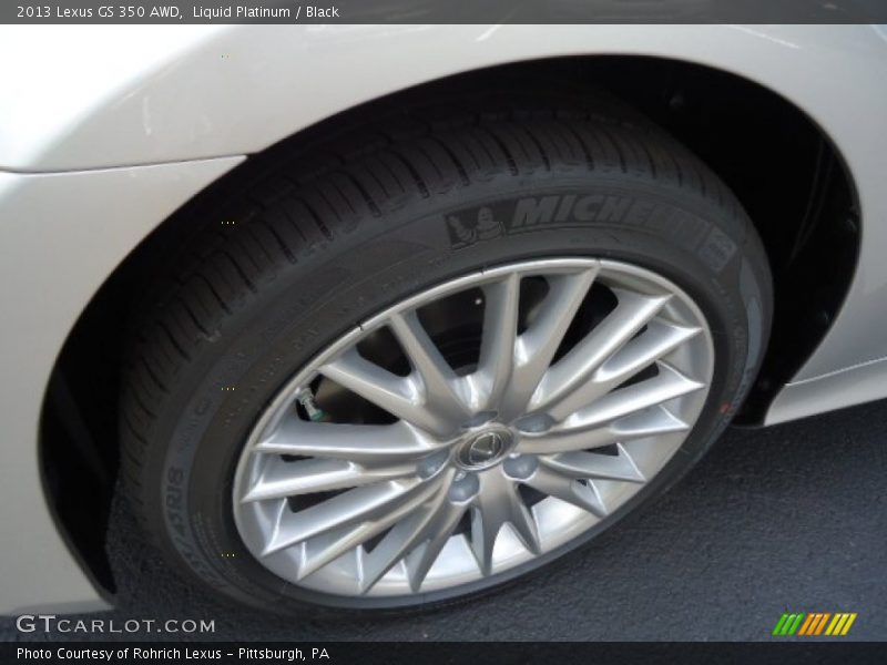 Liquid Platinum / Black 2013 Lexus GS 350 AWD