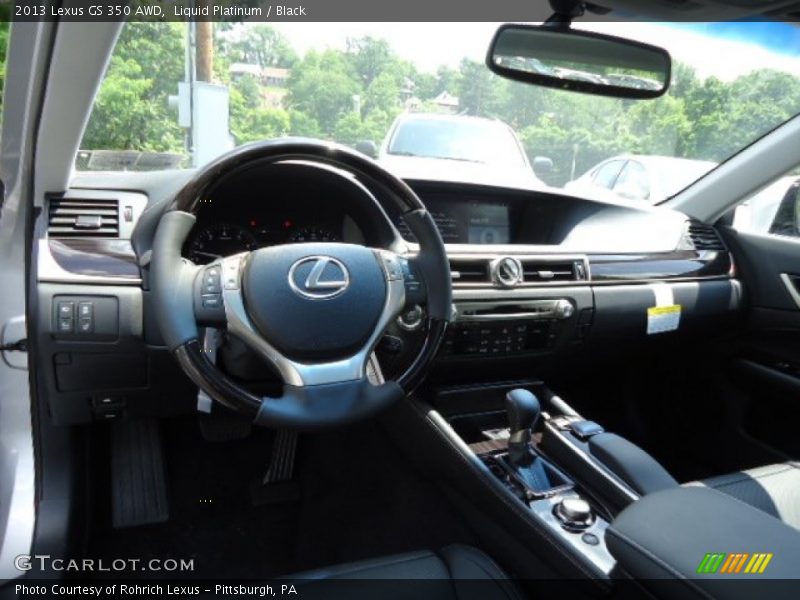 Liquid Platinum / Black 2013 Lexus GS 350 AWD