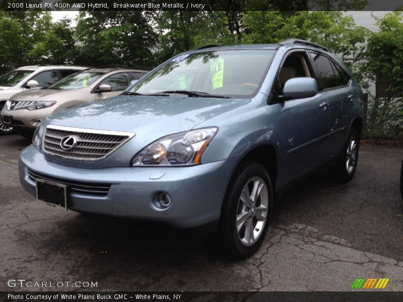 Breakwater Blue Metallic / Ivory 2008 Lexus RX 400h AWD Hybrid