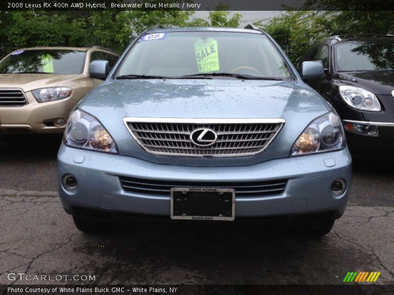 Breakwater Blue Metallic / Ivory 2008 Lexus RX 400h AWD Hybrid