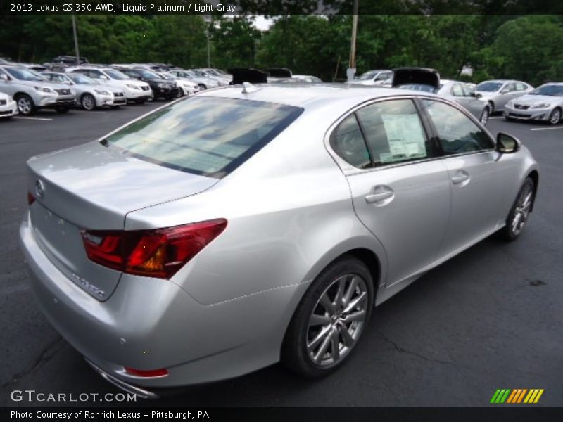 Liquid Platinum / Light Gray 2013 Lexus GS 350 AWD
