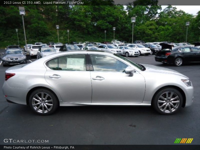 Liquid Platinum / Light Gray 2013 Lexus GS 350 AWD
