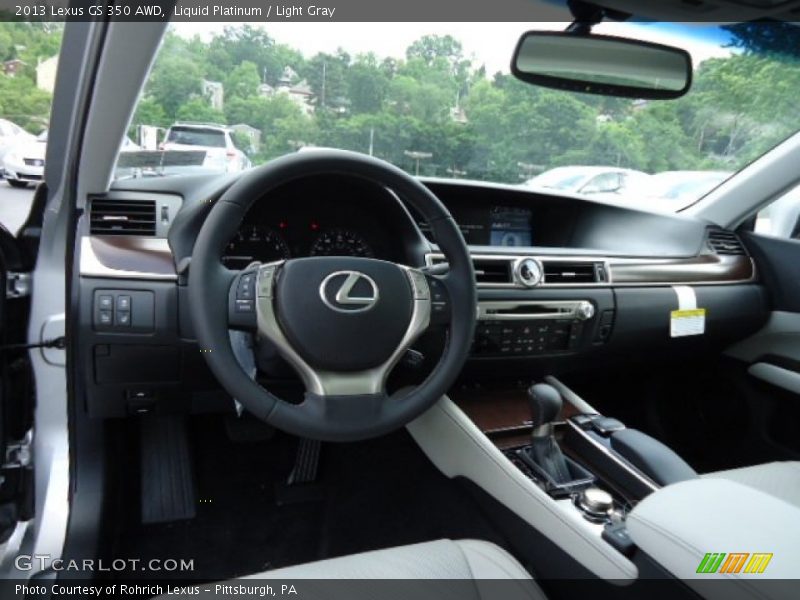 Liquid Platinum / Light Gray 2013 Lexus GS 350 AWD