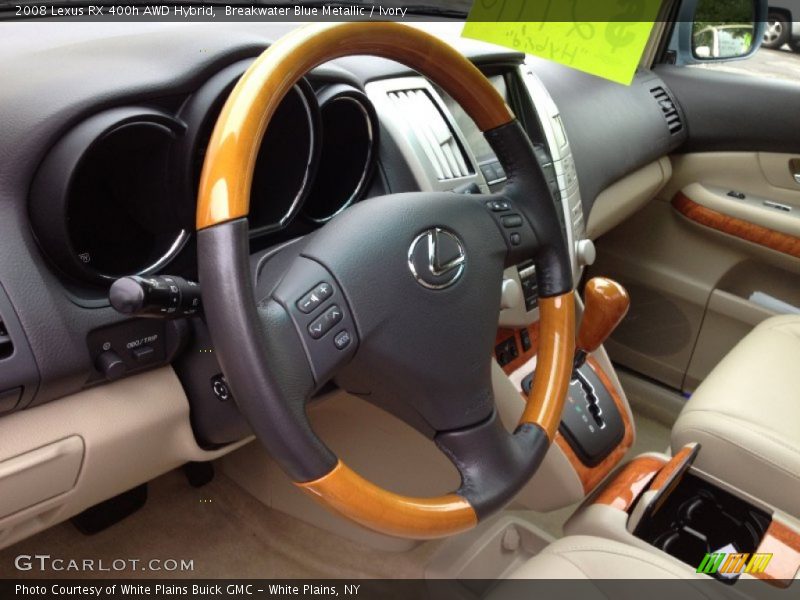 Breakwater Blue Metallic / Ivory 2008 Lexus RX 400h AWD Hybrid