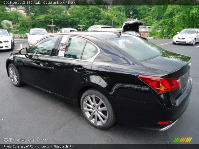 Obsidian Black / Black 2013 Lexus GS 350 AWD